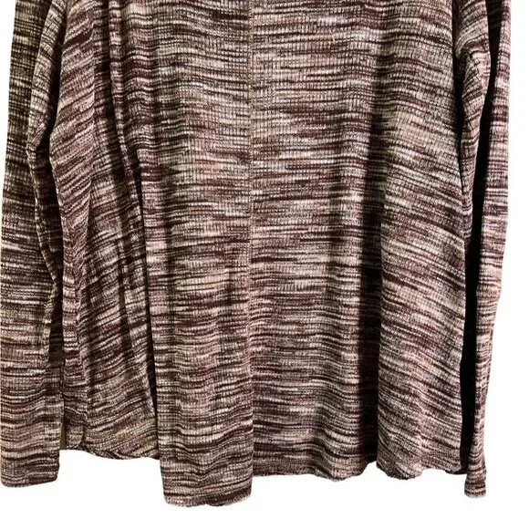 KNOX Rose Women's Sweater Brown & Beige Stripes Long Sleeves Size XXL - Picture 8 of 10